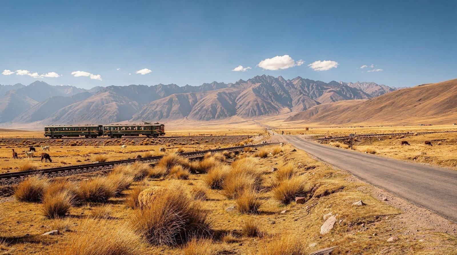 Cusco to Puno: the Route of the Sun, bus and train — Cusco to Puno your way: the Route of the Sun tourist bus, the Andean Explorer tr