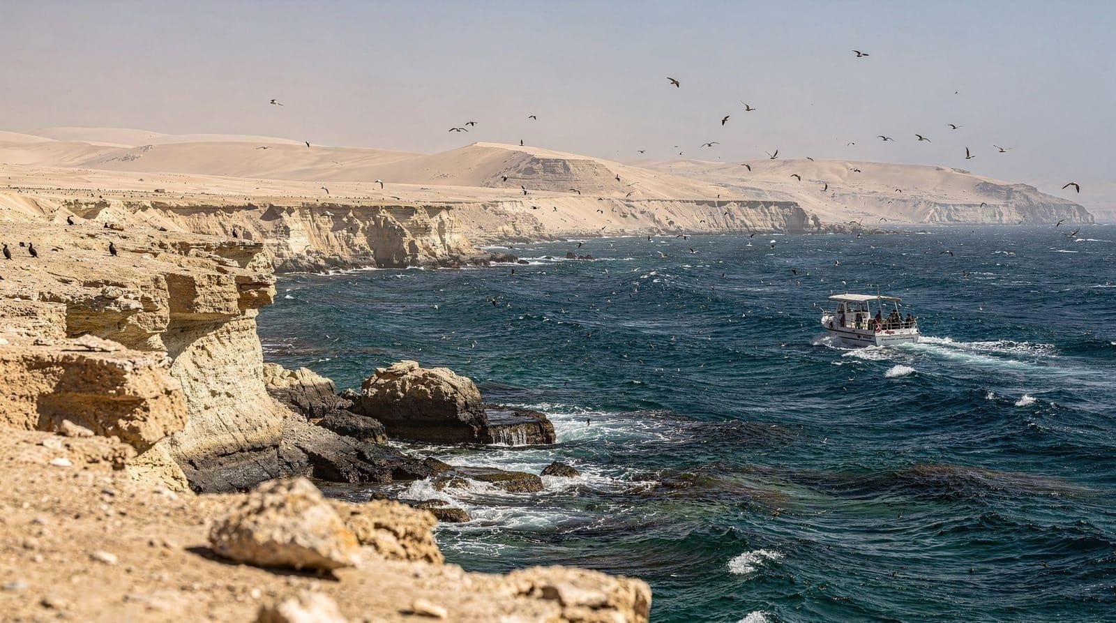 Paracas complete guide — How to plan Paracas: Ballestas boat times, reserve fees, bus options from Lima, 
