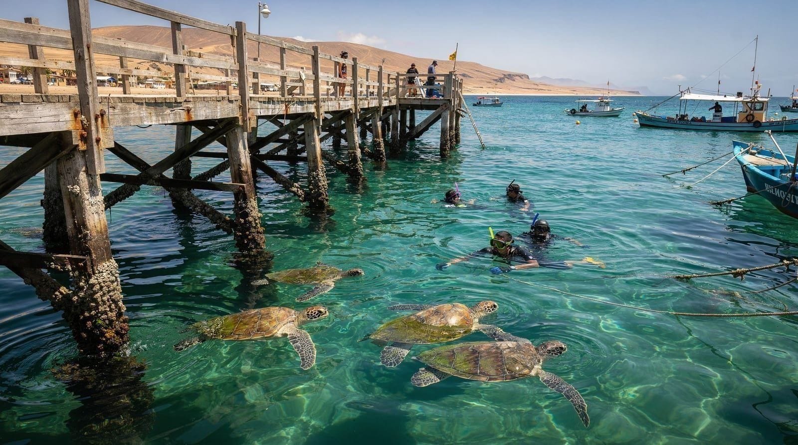 Swimming with turtles in Máncora — Swim with wild green sea turtles at El Ñuro near Máncora. How to get there, real