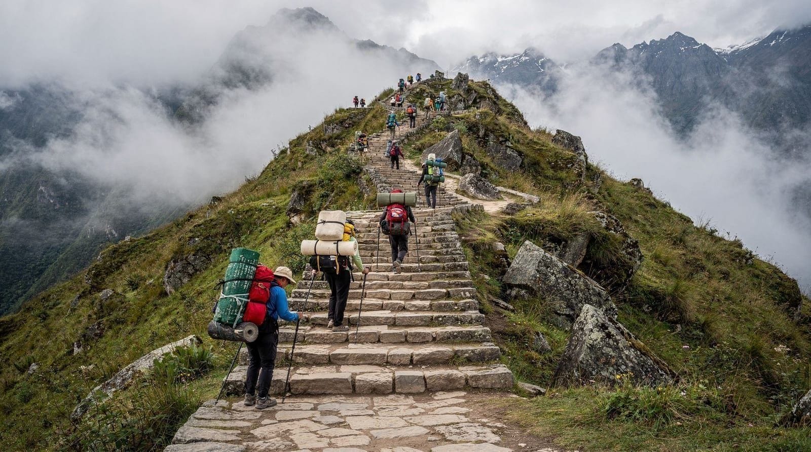The classic 4-day Inca Trail itinerary to Machu Picchu — 4 days — challenging — mid-range